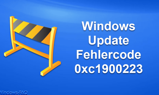 Windows Update Fehlercode 0xc1900223