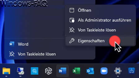 Word Eigenschaften