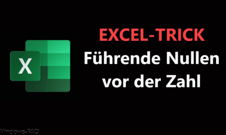 Excel-Trick: Führende Nullen bei Zahlen