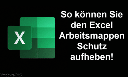 So können Sie den Excel Arbeitsmappen Schutz aufheben
