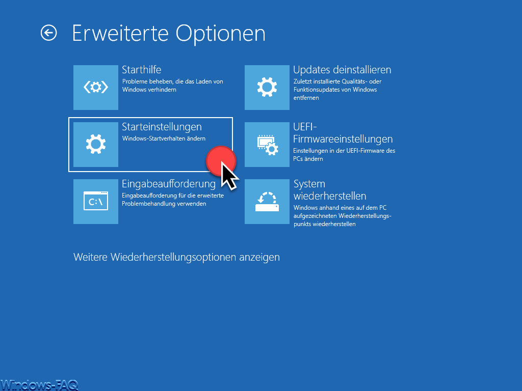 Windows Startverhalten ändern