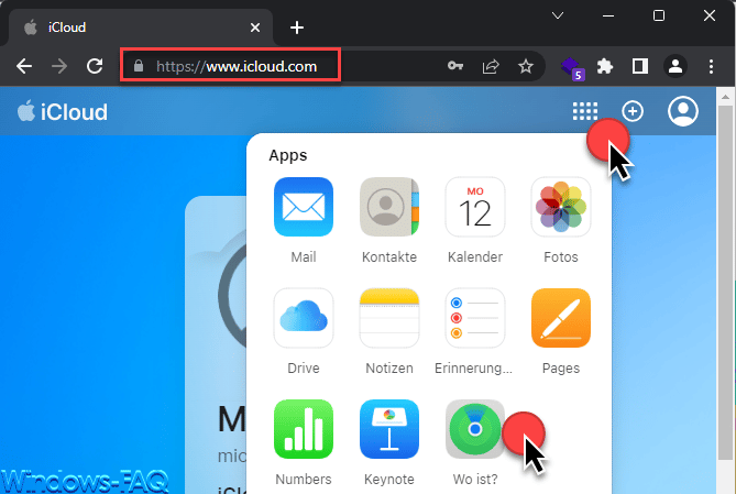 iCloud Wo ist