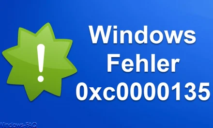 Fehler 0xc0000135