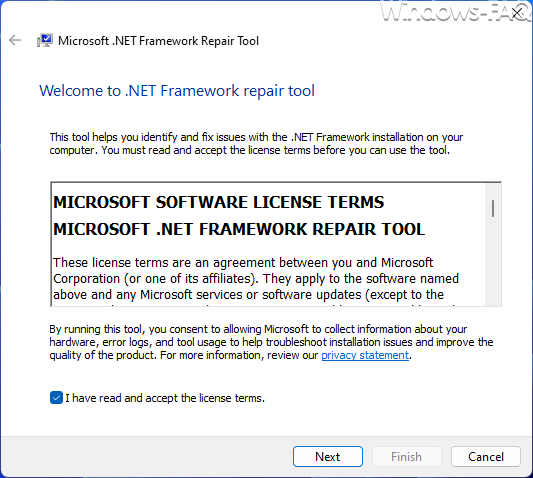 .NET Framework Repair Tool