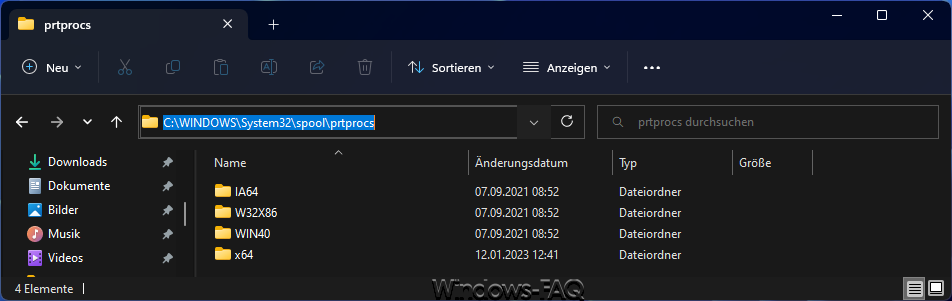 Prtprocs Verzeichnis