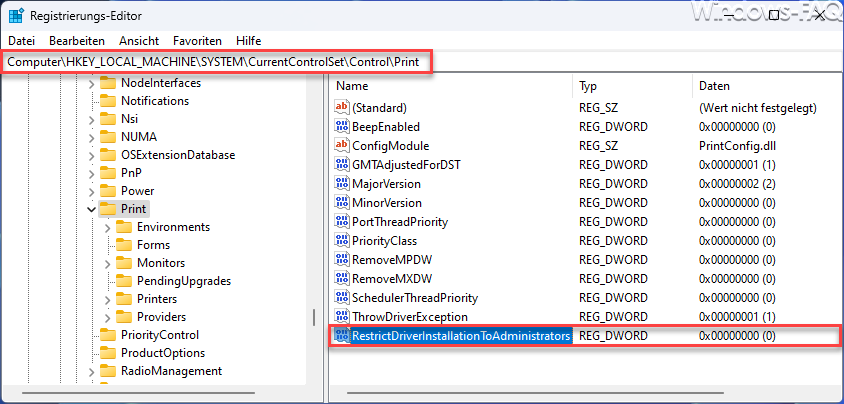 RestrictDriverInstallationToAdministrators