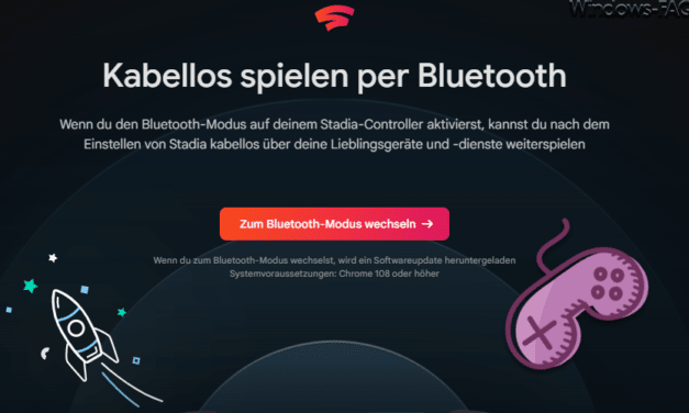 Stadia Controller per Bluetooth mit Windows PC verbinden