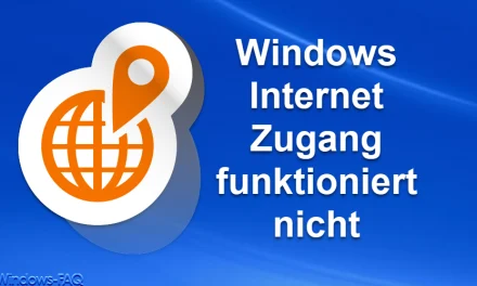 Windows Internet Zugang funktioniert nicht