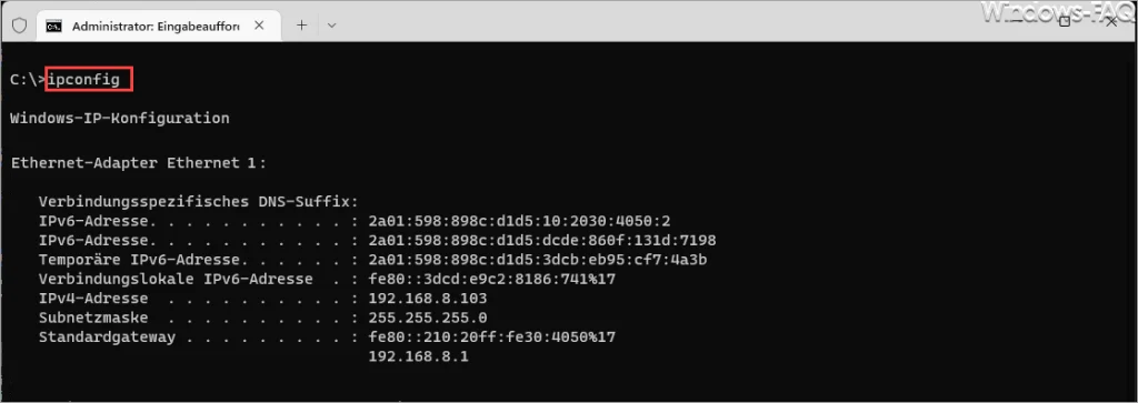 IPCONFIG