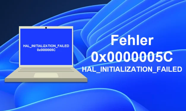 Fehler 0x0000005C HAL_INITIALIZATION_FAILED 