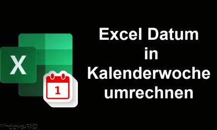 Excel Datum in Kalenderwoche umrechnen