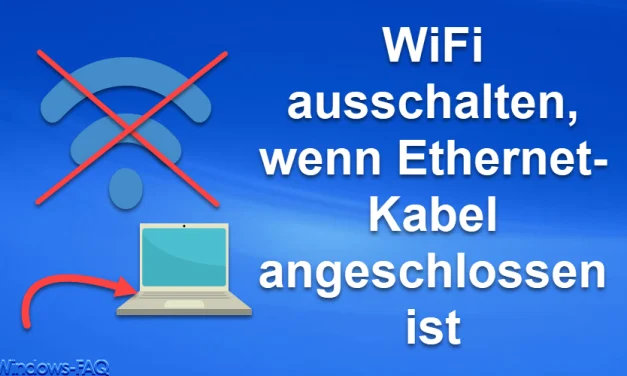 WiFi ausschalten, wenn Ethernet-Kabel angeschlossen ist