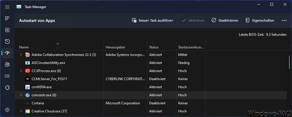 Windows Autostart Apps
