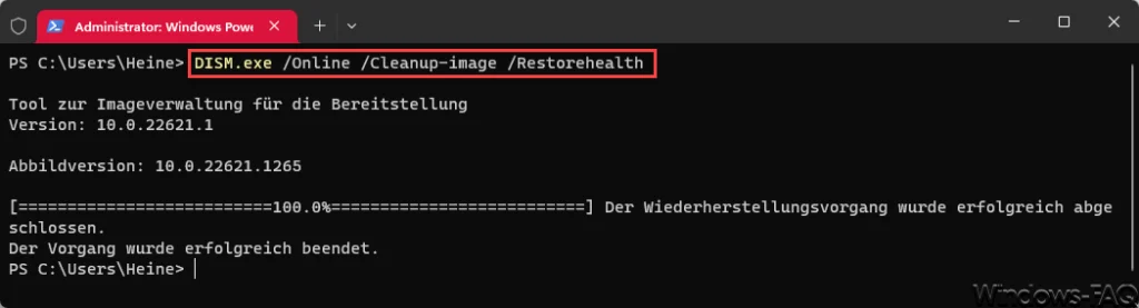 DISM.exe Online Cleanup-image Restorehealth