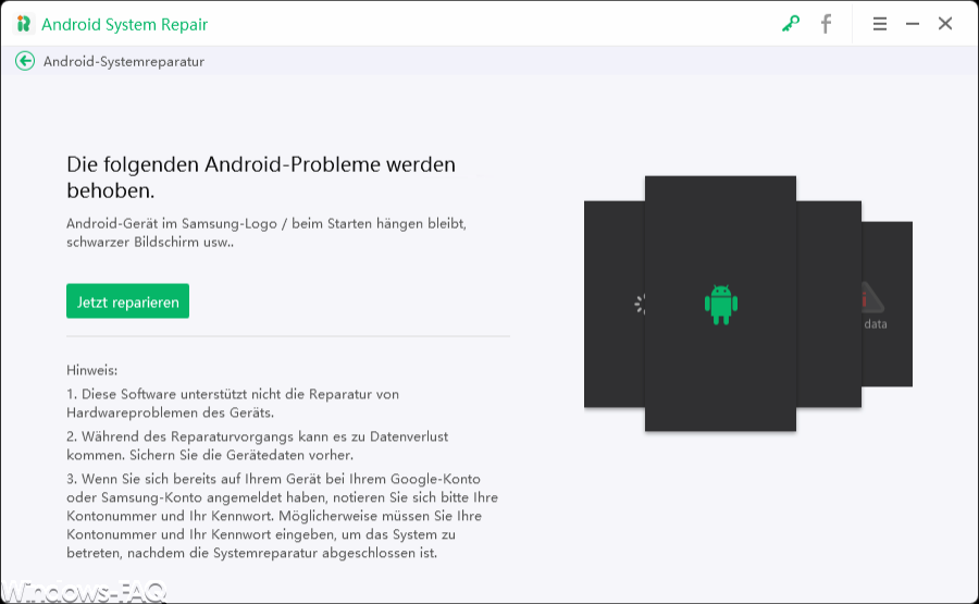 Die folgenden Andoird Probleme werden behoben