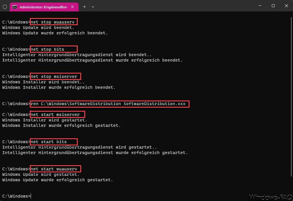 SoftwareDistribution rename
