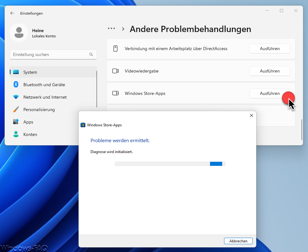 Windows Store Apps Problembehandlung