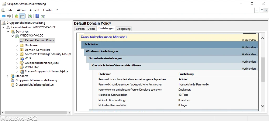 Default Domain Policy