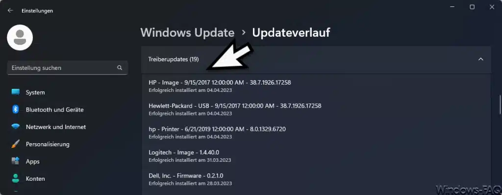 Windows Treiberupdates