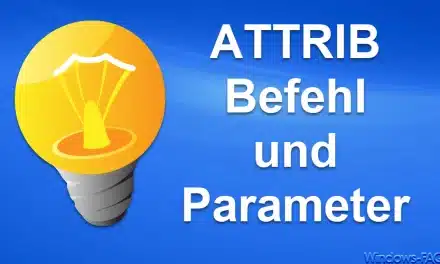 Attrib Befehl und Parameter