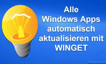Alle Windows Apps automatisch aktualisieren mit WINGET