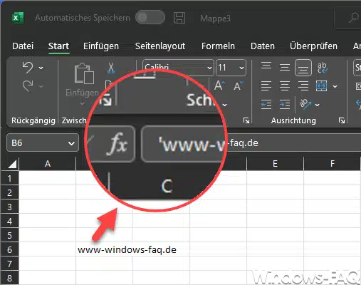 Excel Hyperlink mit Apostroph