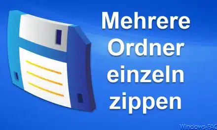 Mehrere Ordner einzeln zippen