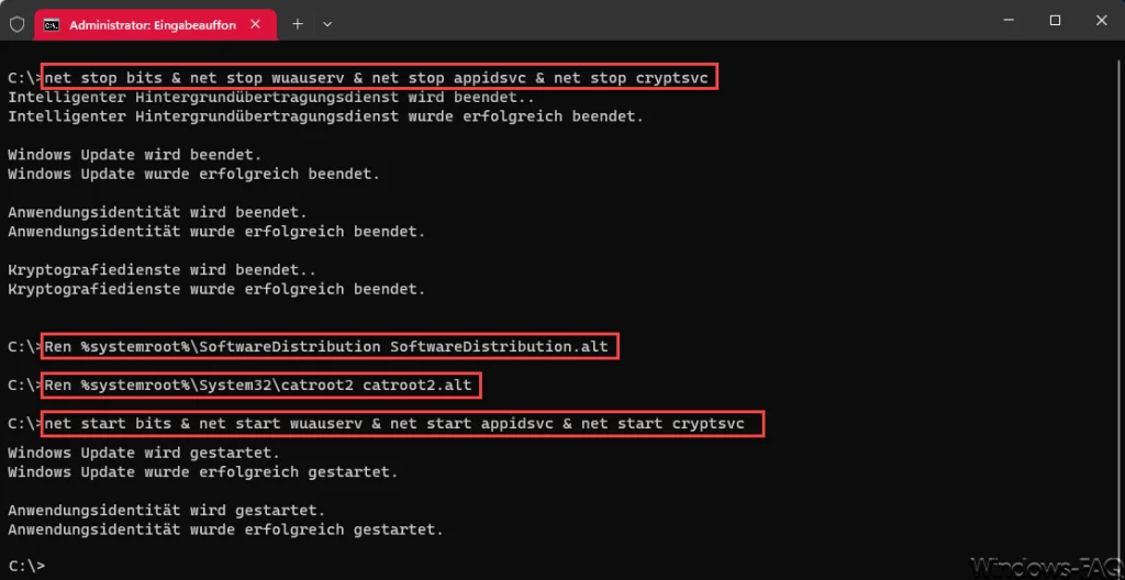 SoftwareDistribution umbenennen