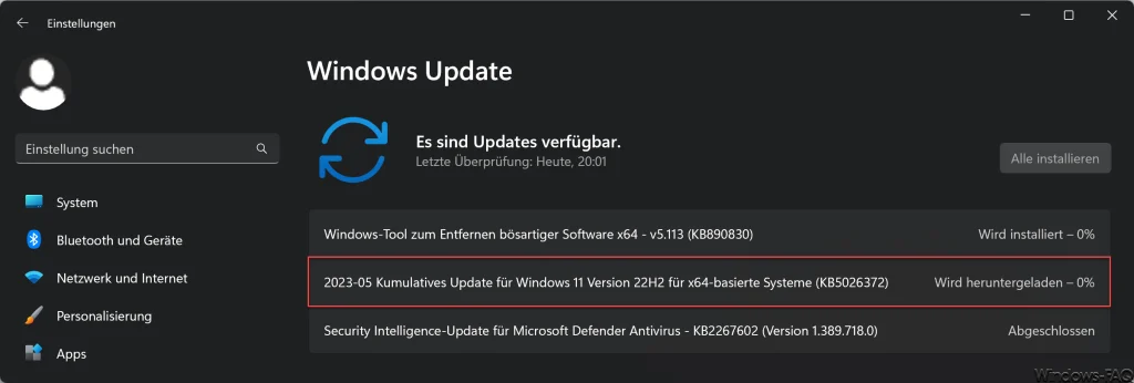Windows 11 Update KB5026372