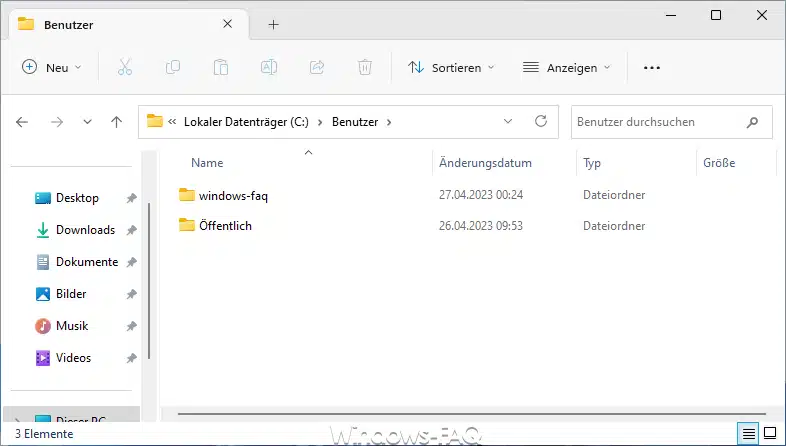 Windows Profilordner