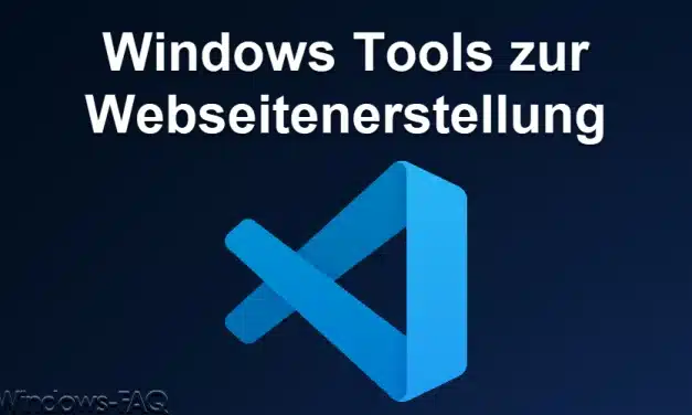 Windows Tools zur Webseitenerstellung