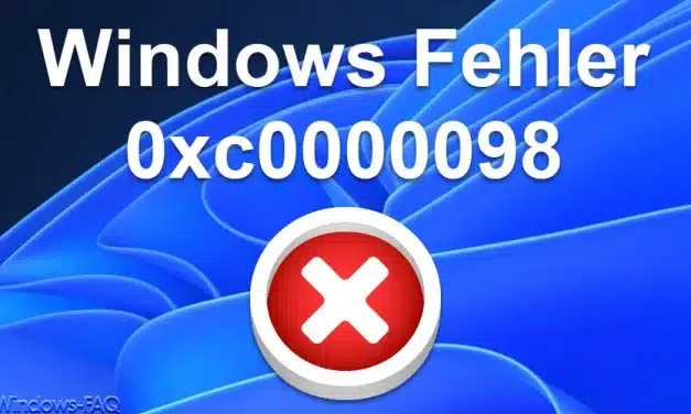 Windows Fehler 0xc0000098