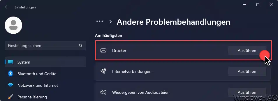 Drucker Problembehandlung