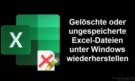 Excel Datei Wiederherstellung: Gelöschte oder ungespeicherte Excel-Dateien unter Windows wiederherstellen