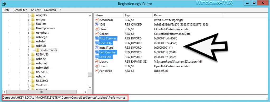 Registry USBHub Performance