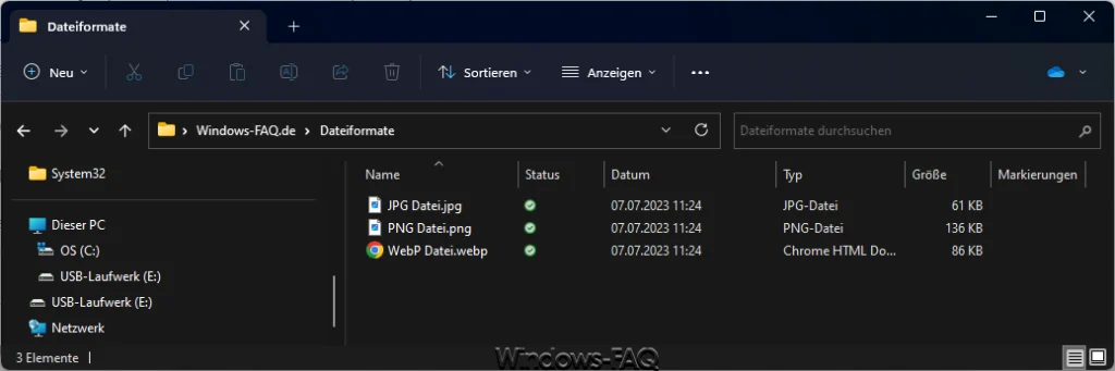 Dateien im Format PNG, JPG und WebP