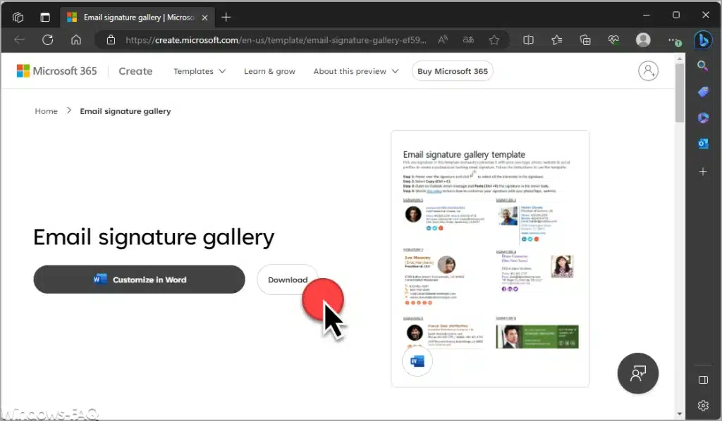 Download E-Mail Signature Gallery