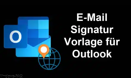 E-Mail Signatur Vorlage für Outlook