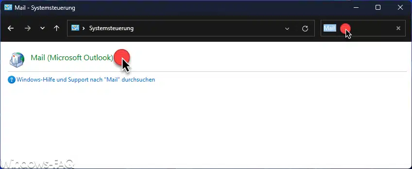 Mail Systemsteuerung