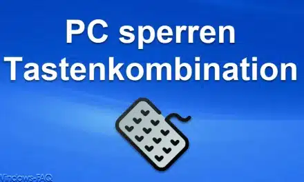 PC sperren Tastenkombination