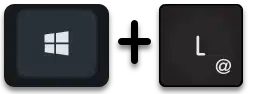 Windows Logo Taste + L