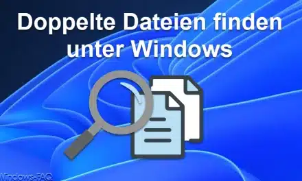 Doppelte Dateien finden unter Windows