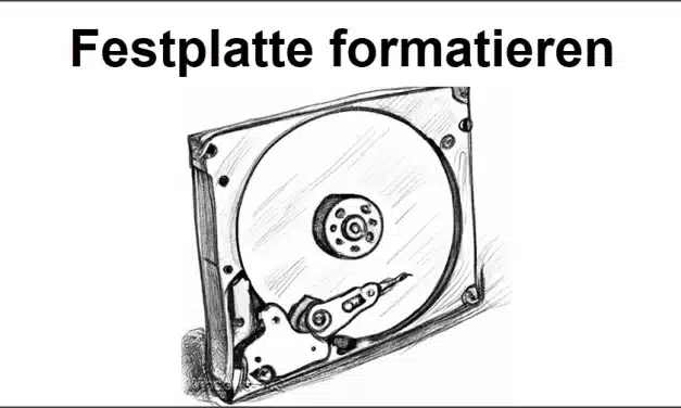Festplatte formatieren