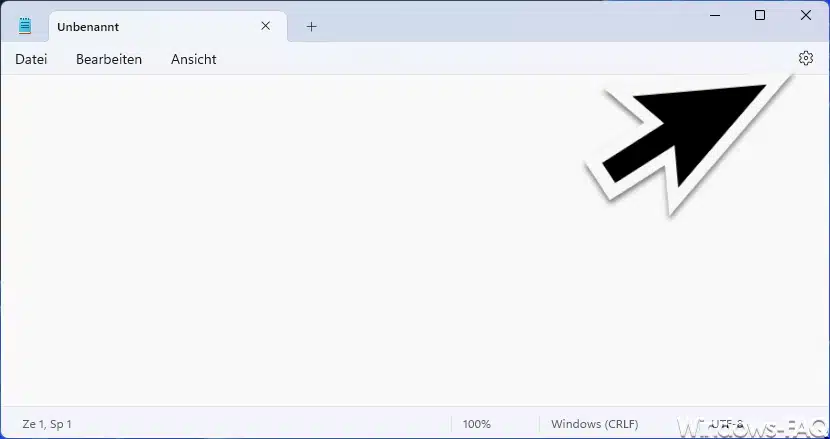 Notepad heller Modus