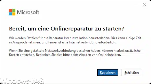 Office Onlinereparatur
