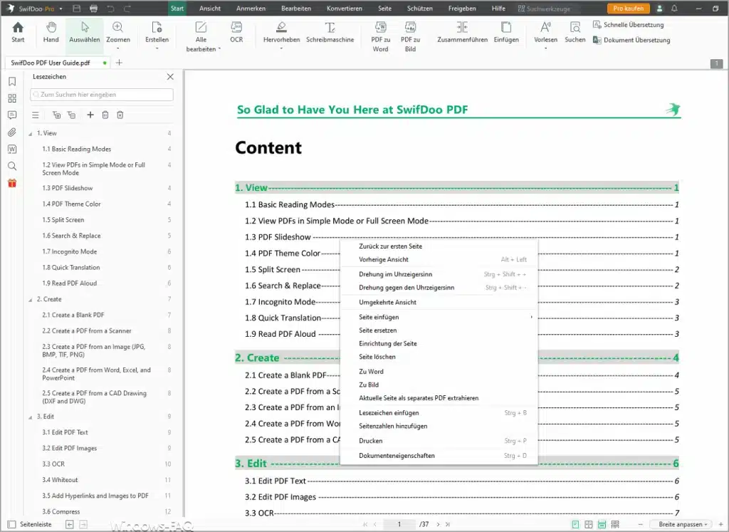 Swifdoo PDF bearbeiten