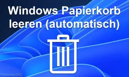 Windows Papierkorb leeren (automatisch)