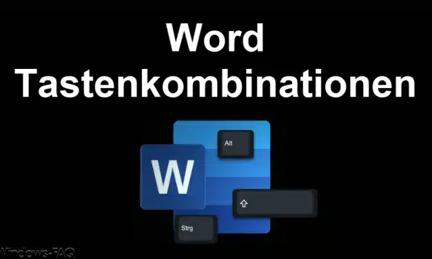 Word Tastenkombinationen