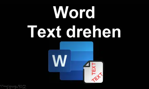 Word Text drehen