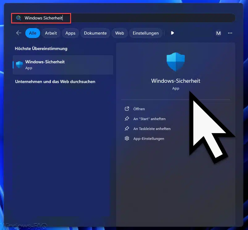 Windows Sicherheit App